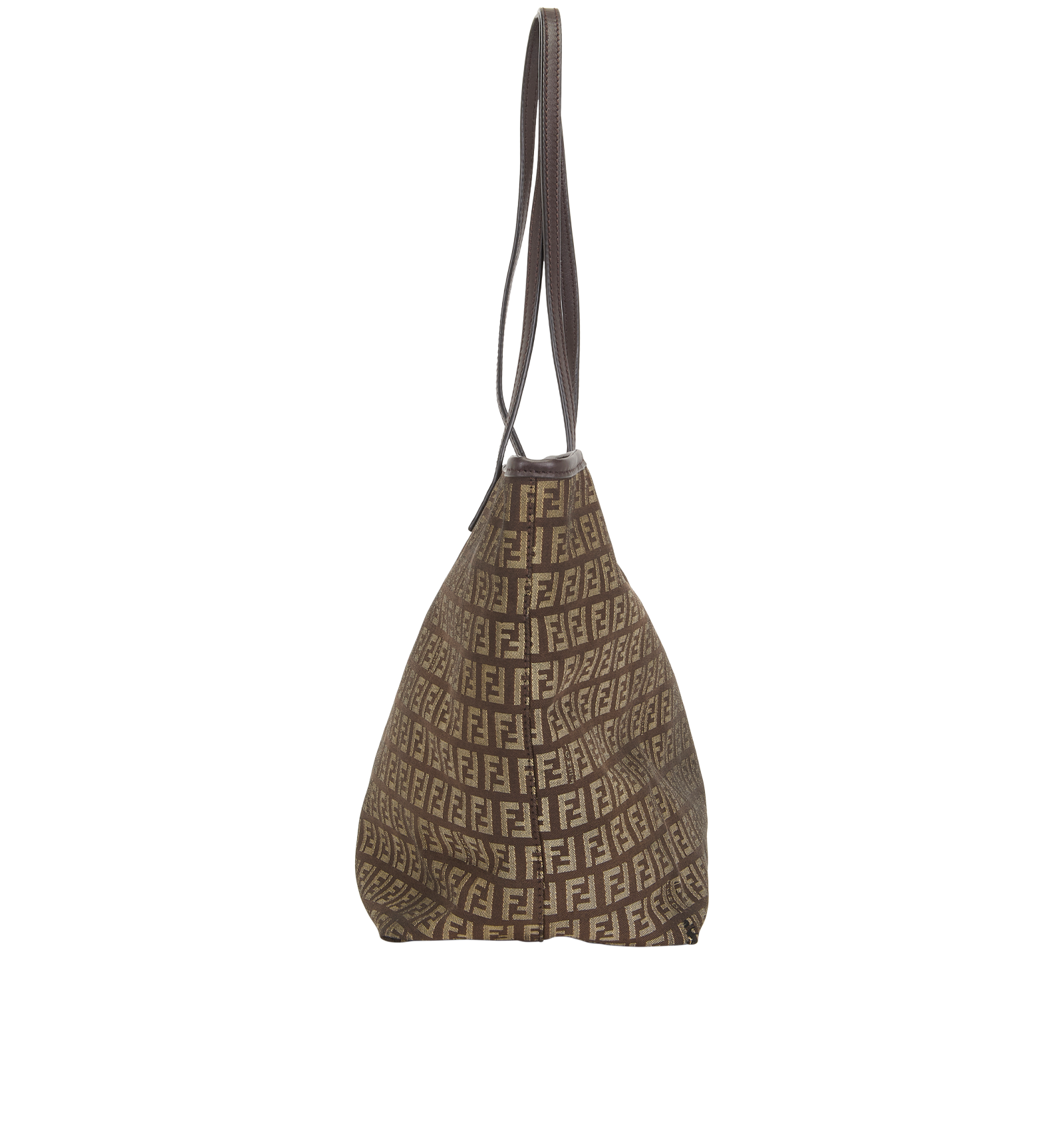 Zucca Tote Bag, &pound;290, Handbags, Brown, Canvas, Bottom view